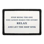 Pull Patch Let The Ship Sink patch 7,6x5 cm sjov