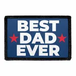 Pull Patch Best Dad Ever patch med velcro 7,6 x 5 cm