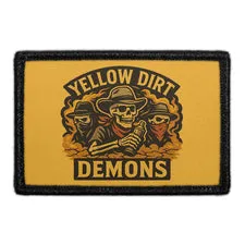 Pull Patch Yellow Dirt Demons patch 7,6x5,1 cm velcro