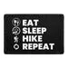 Pull Patch Eat Sleep Hike Repeat patch med velcro
