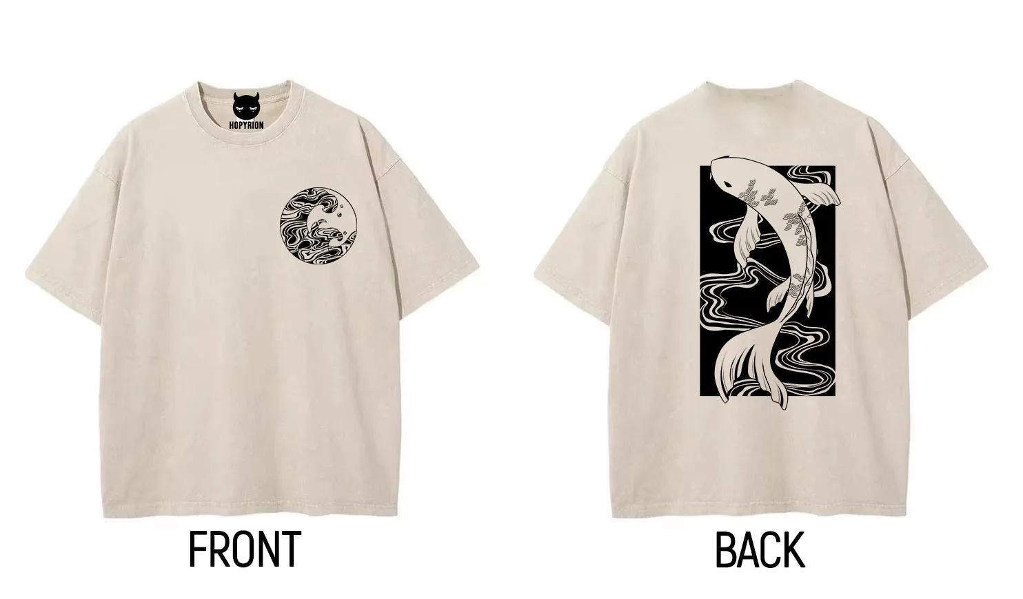 Hopyrion Koi Flow t-shirt oversize str. M