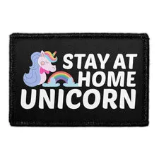 Pull Patch Stay At Home Unicorn patch velcro polyester