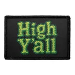 Pull Patch HIGH Y'ALL patch med velcro 76 mm
