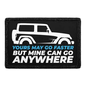 Pull Patch Yours May Go Faster patch 76x51 mm velcro