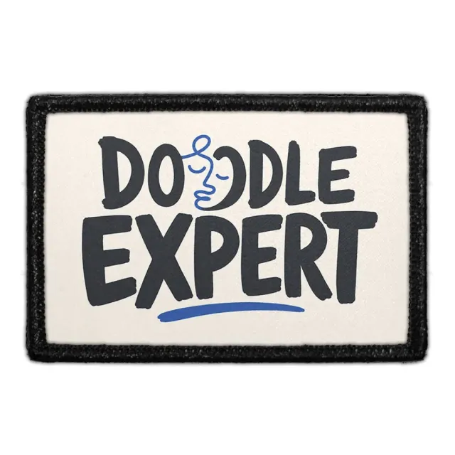 Pull Patch Doodle Expert patch citat 7,6x5 cm