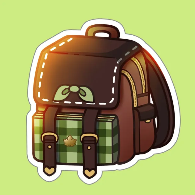 Appleminte Woodland Backpack klistermærke mat
