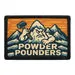 Pull Patch Powder Pounders patch med velcro skimotiv
