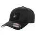 Pull Patch Premium Curved Bill Flexfit kasket sort buet skygge
