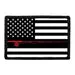 Pull Patch US Flag Fly Fishing sort hvid patch velcro