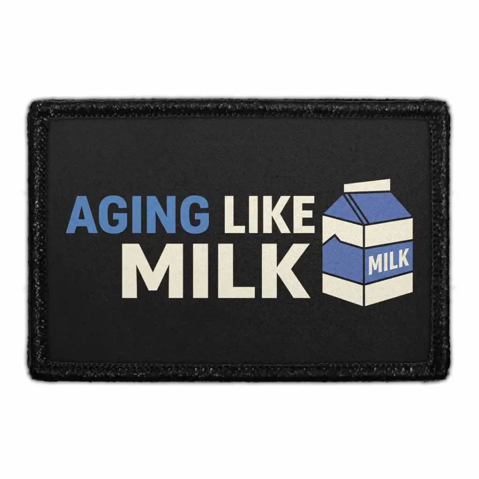 Pull Patch Aging Like Milk patch med velcro sjov