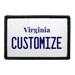 Pull Patch Virginia License Plate patch med egen tekst