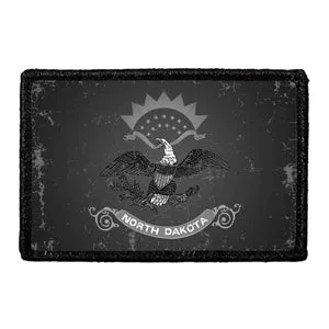 Pull Patch North Dakota Distressed patch sort-hvid