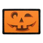 Pull Patch Pumpkin Face patch med velcro græskar