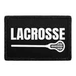 Pull Patch Lacrosse Text patch med velcro 1 stk