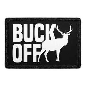 Pull Patch Buck Off Deer patch 3x2