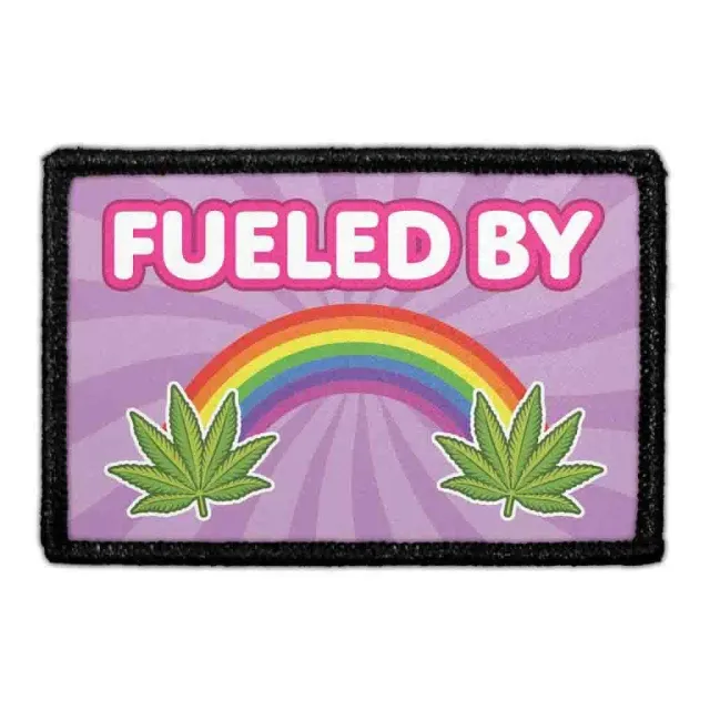 Pull Patch Fueled By Marijuana patch 3x2 velcro