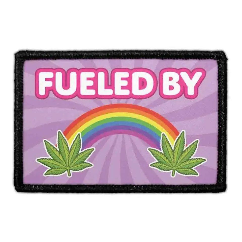 Pull Patch Fueled By Marijuana patch 3x2 velcro