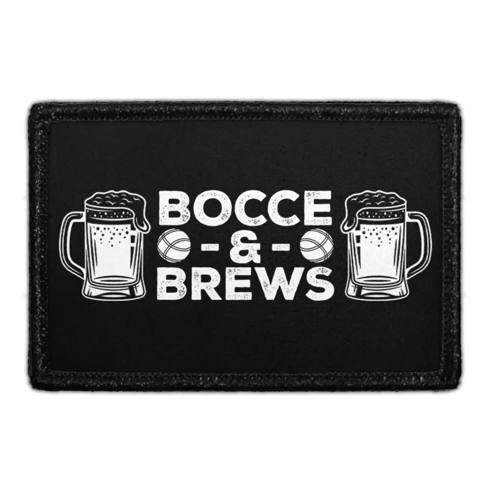 Pull Patch Bocce & Brews patch med velcro bocce