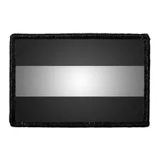 Pull Patch Netherlands Flag Black White patch sort-hvid