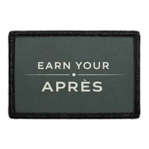 Pull Patch Earn Your Après patch ski med velcro afterski