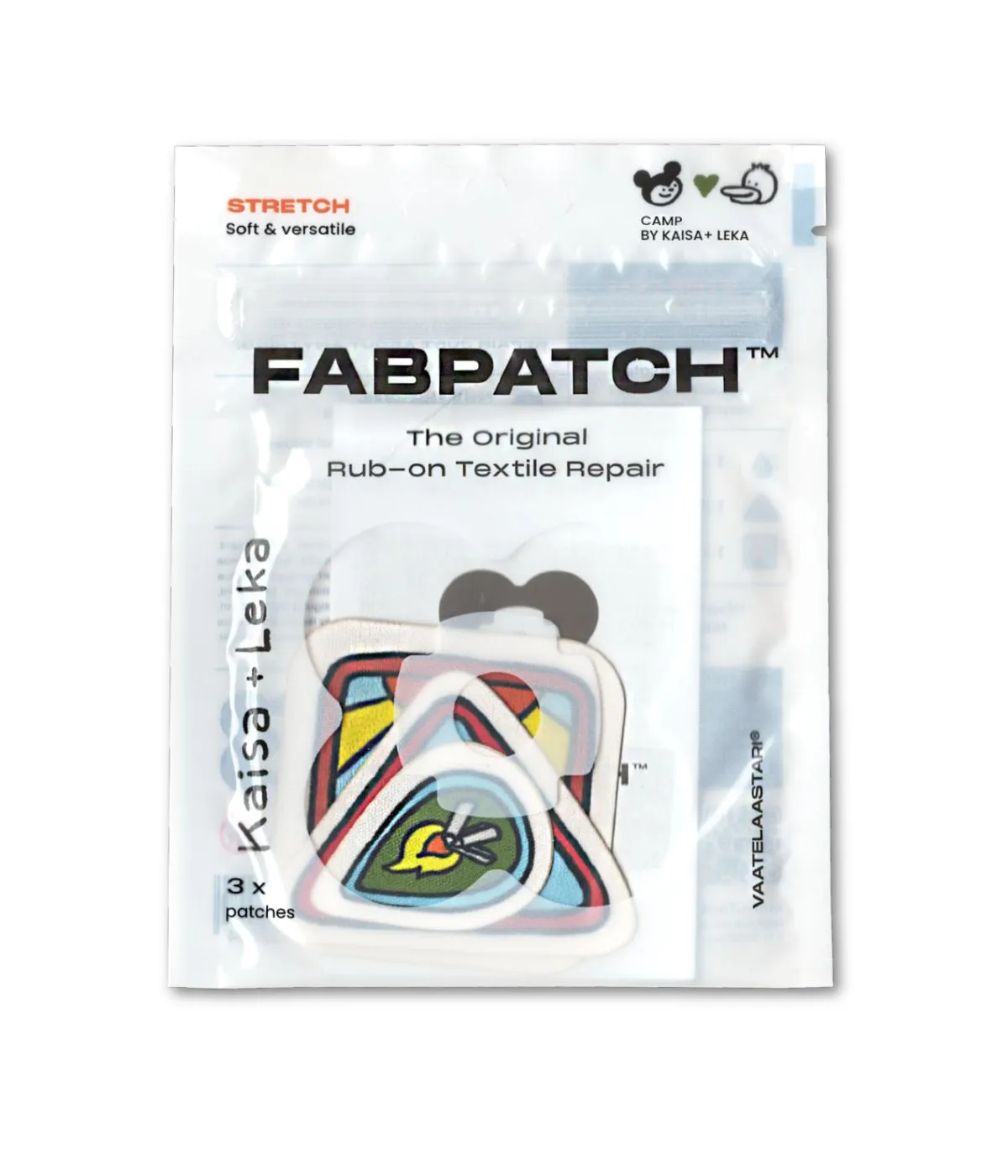 FabPatch Stretch Camp Kaisa Leka strygelapper 3 stk strækbare