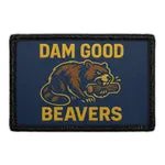 Pull Patch Dam Good Beavers patch med velcro humor