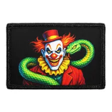 Pull Patch Circus Serpent Scary Clown patch med velcro