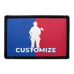 Pull Patch Custom Fireman League lap velcro polyester