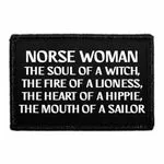 Pull Patch Norse Woman patch med velcro – tekst