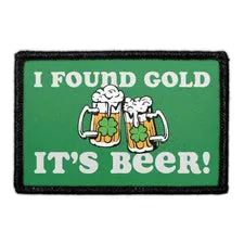 Pull Patch I Found Gold It's Beer patch velcro sjov