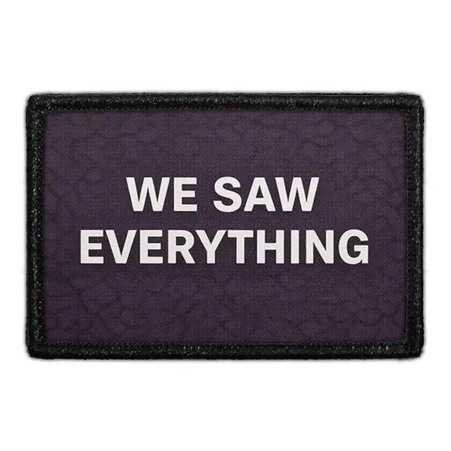 Pull Patch We Saw Everything patch 3x2 beredskab