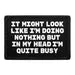 Pull Patch Quite Busy patch med velcro tekst