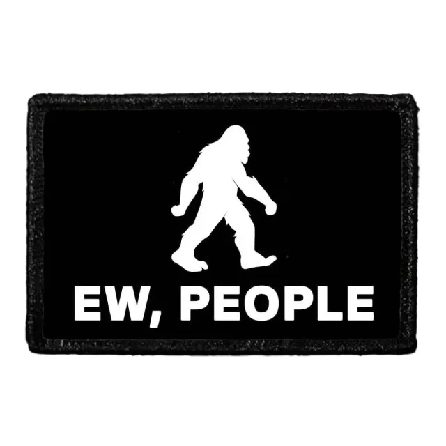 Pull Patch Ew, People velcropatch 76x51 mm sjov tekst
