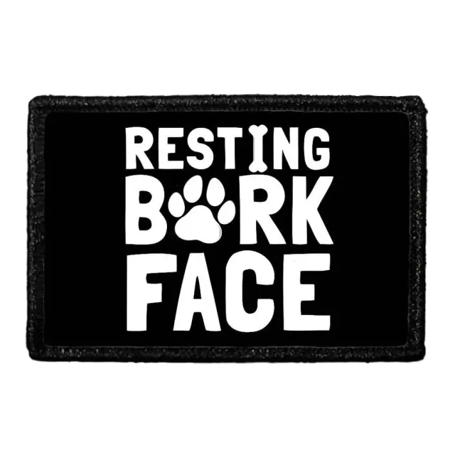 Pull Patch Resting Bark Face patch med velcro sjov