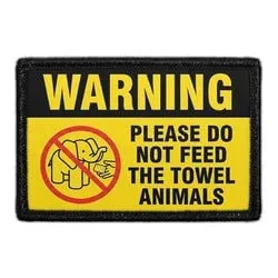 Pull Patch Towel Animals patch 3x2 velcro rejse