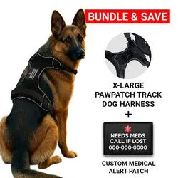 Pull Patch PawPatch Track hundesele XL medic alert patch