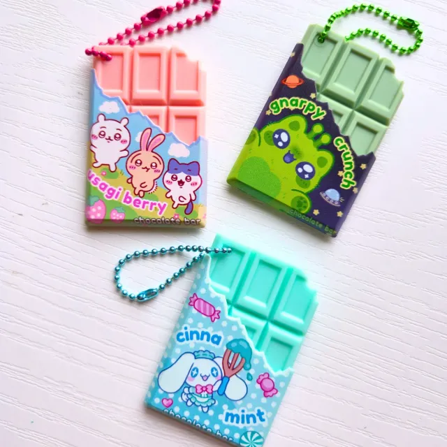Appleminte Chocolate Bar nøglering 63 mm magnet