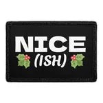 Pull Patch Nice Ish patch 7,6x5 cm sjov tekst