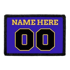 Pull Patch Customizable Jersey Purple Gold patch lilla