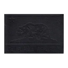 Pull Patch California Flag patch sort læderlook velcro