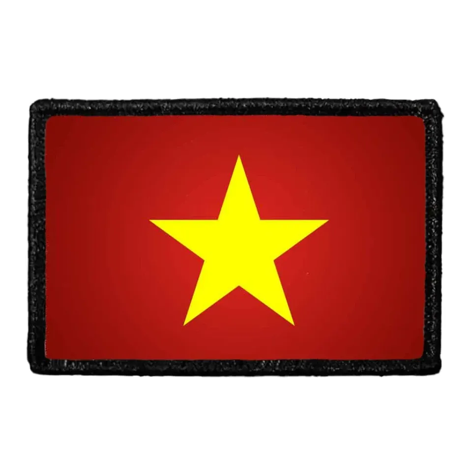 Pull Patch Vietnam Flag patch farvet velcro mærke