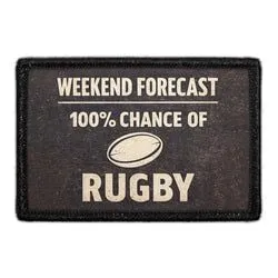 Pull Patch Weekend Forecast Rugby patch 76x51mm