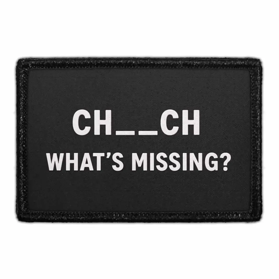 Pull Patch CH__CH What's Missing patch 3x2 kirke