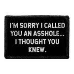 Pull Patch Sorry I Called You Asshole velcropatch sjov