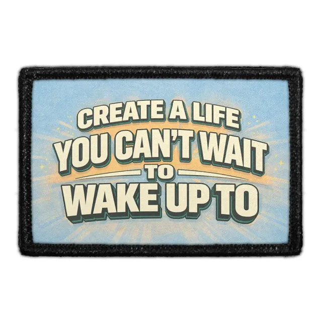 Pull Patch Create A Life patch 3x2 citat hvid