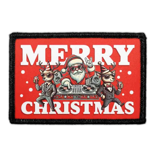 Pull Patch DJ Santa patch med velcro jul