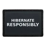 Pull Patch Hibernate Responsibly patch 76x51 mm vinter