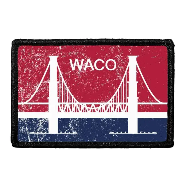Pull Patch Waco City Flag patch velcro slidt