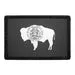 Pull Patch Wyoming State Flag patch sort-hvid 76mm
