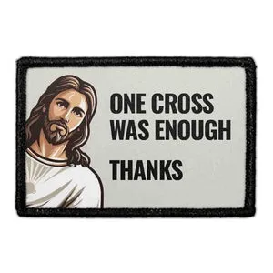 Pull Patch One Cross Jesus patch velcro 3x2 sjov